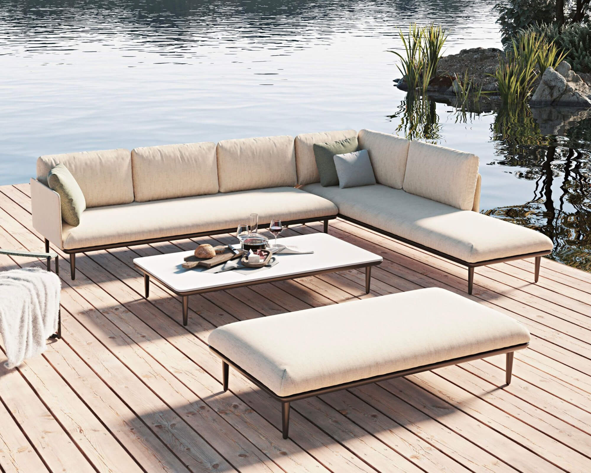 royal botania styletto outdoor sofa dunas living
